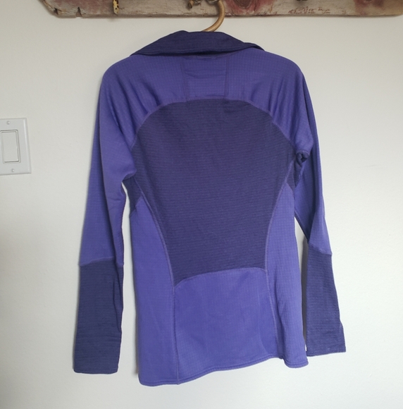 Patagonia R1 Quarter Zip in Purple Womens Size Medium - Picture 5 of 6